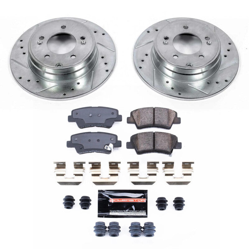 Power Stop 09-11 Hyundai Azera Rear Z23 Evolution Brake Kit PowerStop