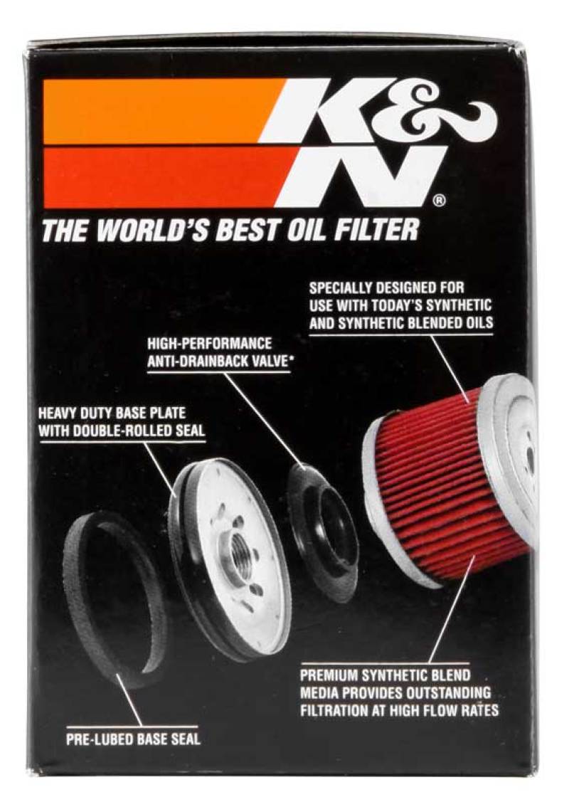 K&N 01-12 Yamaha FJR 1300/1300A/1300AE/1300AS 2.688in OD x 3.813in H Oil Filter K&N Engineering