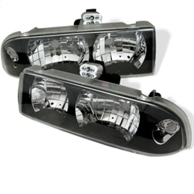 Spyder Chevy S10 98-04/Chevy Blazer 98-05 Crystal Headlights Black HD-YD-CS1098-BK SPYDER