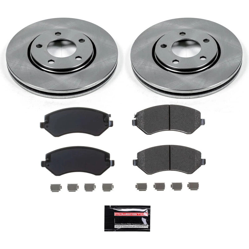 Power Stop 01-06 Dodge Grand Caravan Front Semi-Coated Rotor Kit PowerStop