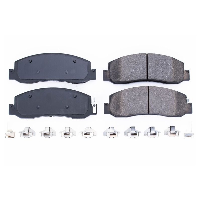 Power Stop 08-11 Ford F-250 Super Duty Front Z17 Evolution Ceramic Brake Pads w/Hardware PowerStop