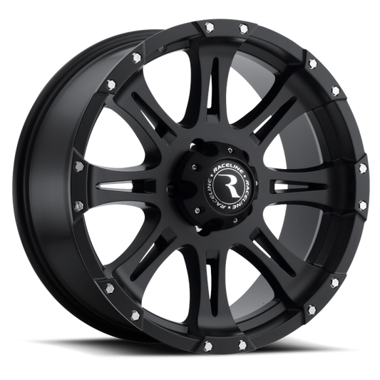 Raceline 958T Rogue 20x9in / 8x165.1 BP / 0mm Offset / 130.81mm Bore - Titanium Wheel