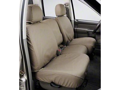 Covercraft 21-24 Jeep Grand Polycotton SeatSaver Custom Front Row Seat Covers - Taupe