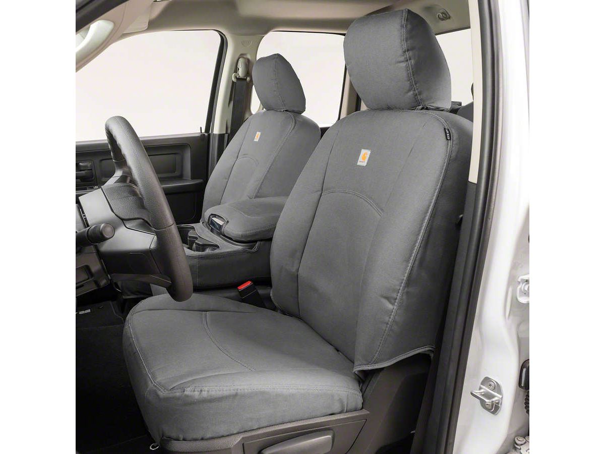 Covercraft 21-24 Jeep Wrangler Carhartt PrecisionFit Custom Second Row Seat Covers - Gravel