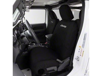 Covercraft 21-24 Jeep Wrangler Endura PrecisionFit Custom Second Row Seat Covers - Black/Black