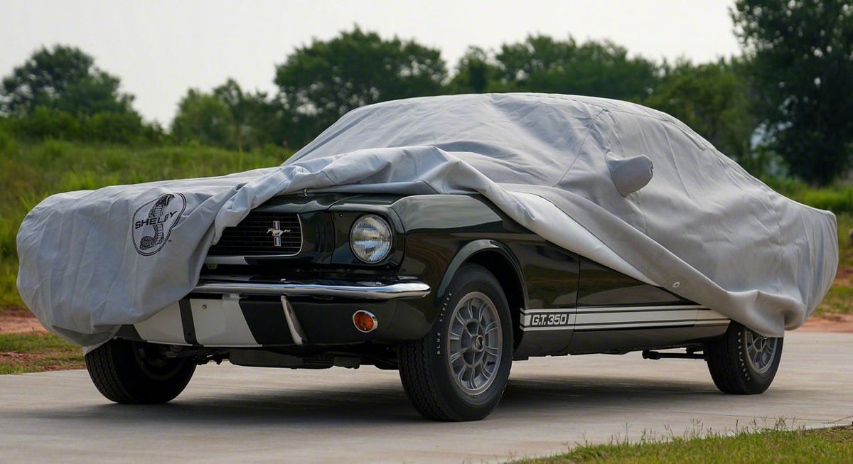 Covercraft 5-Layer All Climate Car Cover for 1967-1968 Ford Mustang - Snake Logo / Gray