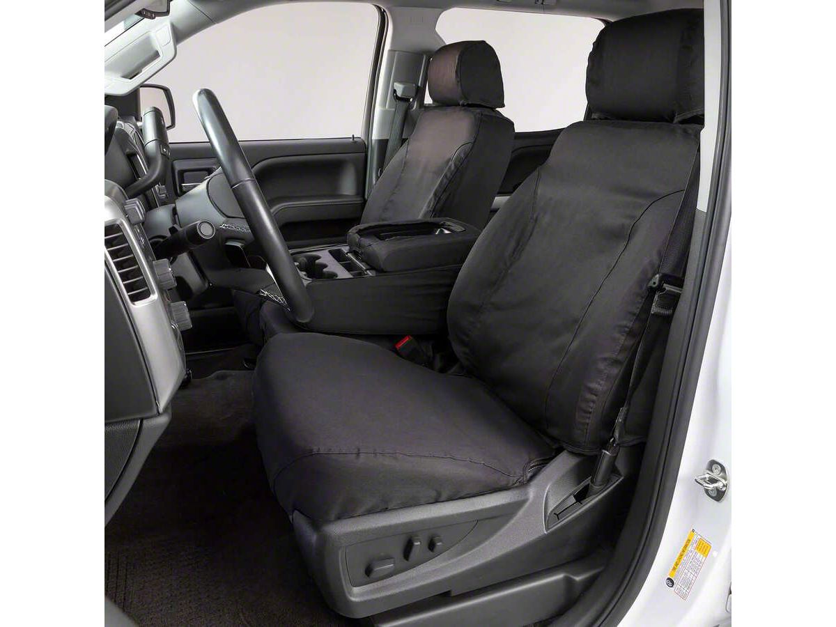 Covercraft 21-24 Ford Bronco Polycotton SeatSaver Custom Second Row Seat Covers - Charcoal