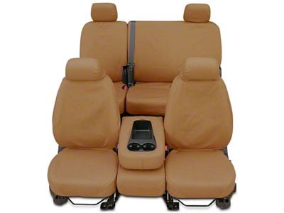 Covercraft 10-13 Chevrolet 1500 Polycotton SeatSaver Custom Front Row Seat Covers - Tan