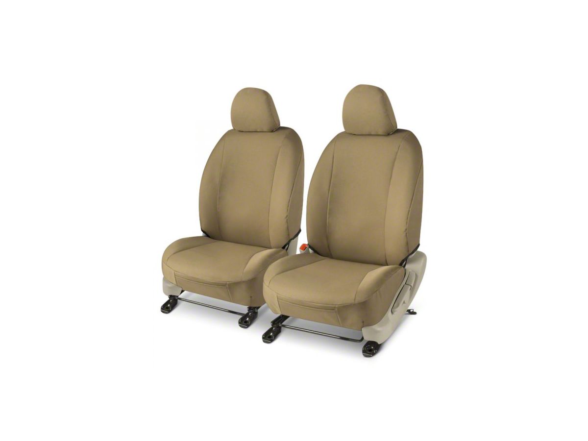 Covercraft 18-23 Jeep Wrangler Polycotton SeatSaver Custom Front Row Seat Covers - Tan