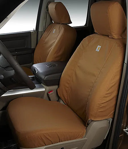 Covercraft 04-10 Ford F250/350 Carhartt SeatSaver Custom Front Row Seat Covers - Brown
