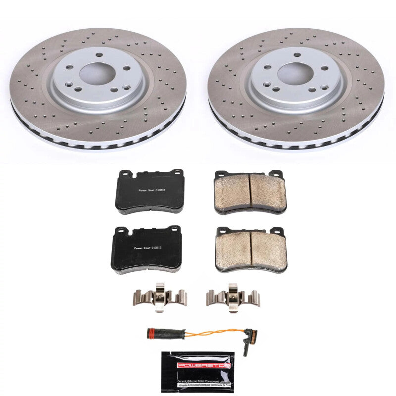 Power Stop 06-11 Mercedes-Benz SLK350 Front Semi-Coated Rotor Kit PowerStop