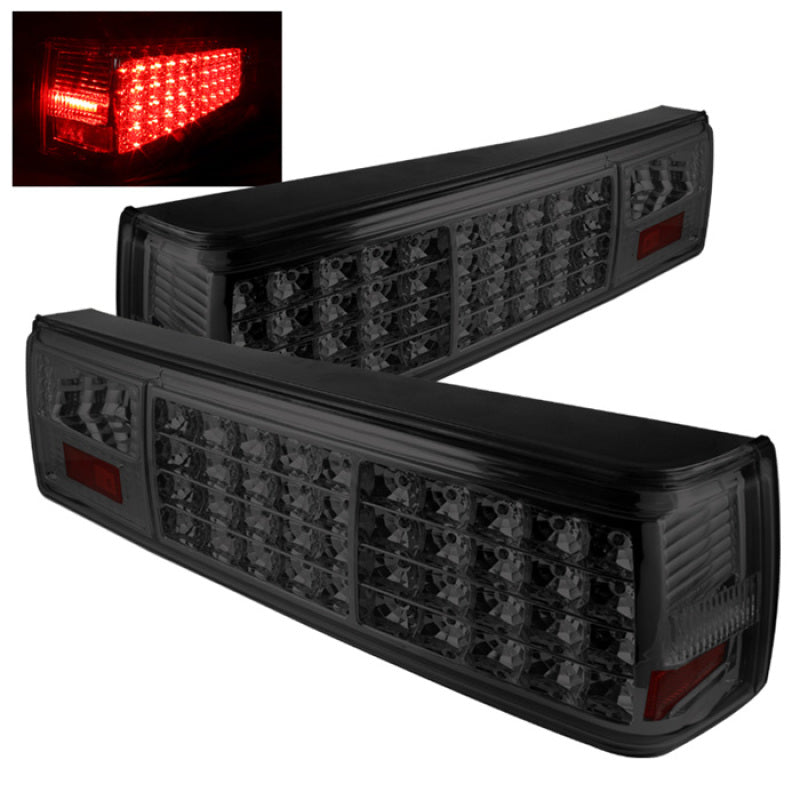 Xtune Ford MUStang 87-93 LED Tail Lights Smoke ALT-ON-FM87-LED-SM SPYDER