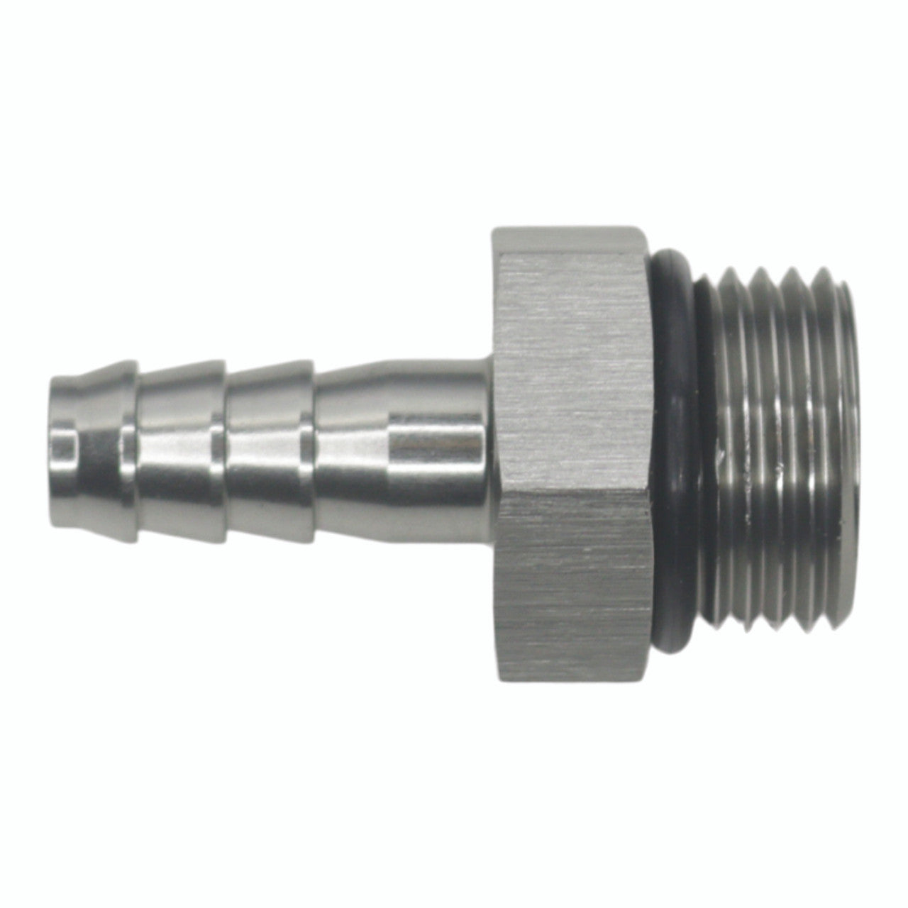 DeatschWerks 8AN ORB Male to 3/8 Inch Male Barb Fitting (Incl O-Ring) - Anodized DW Titanium