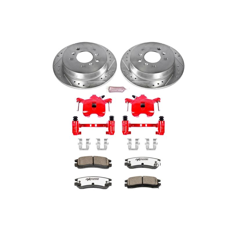 Power Stop 08-09 Buick Allure Rear Z26 Street Warrior Brake Kit w/Calipers PowerStop