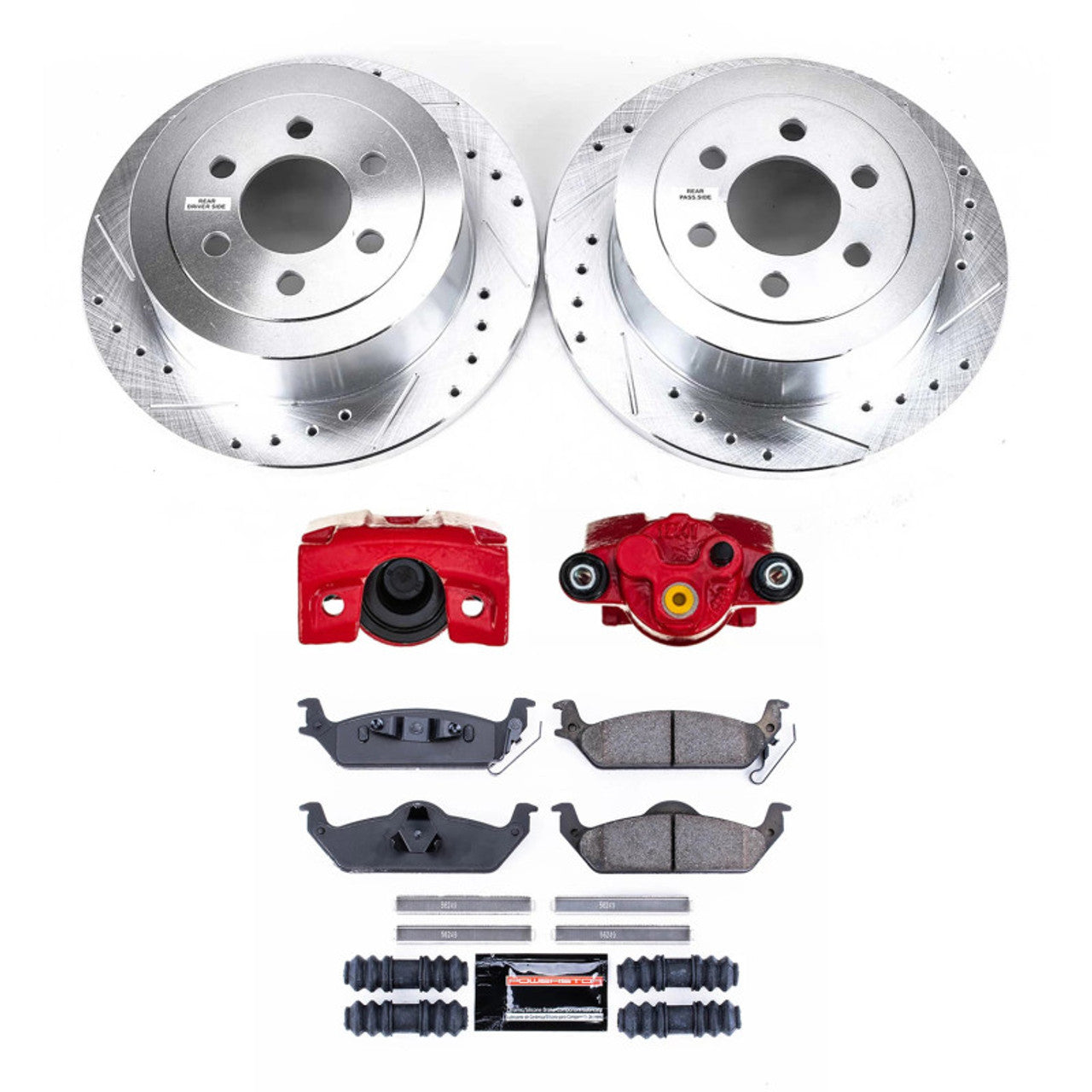 Power Stop 03-04 Dodge Dakota Front and Rear Z23 Evolution Kit w/Cals