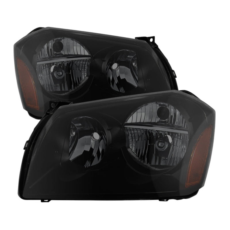Xtune Dodge Magnum 05-07 Crystal Headlights Black Smoked HD-JH-DMAG05-AM-BSM SPYDER