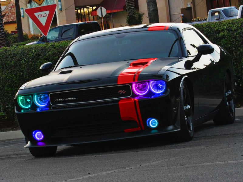 Oracle Dodge Challenger 08-14 LED Waterproof Halo Kit - ColorSHIFT w/ Simple Controller ORACLE Lighting