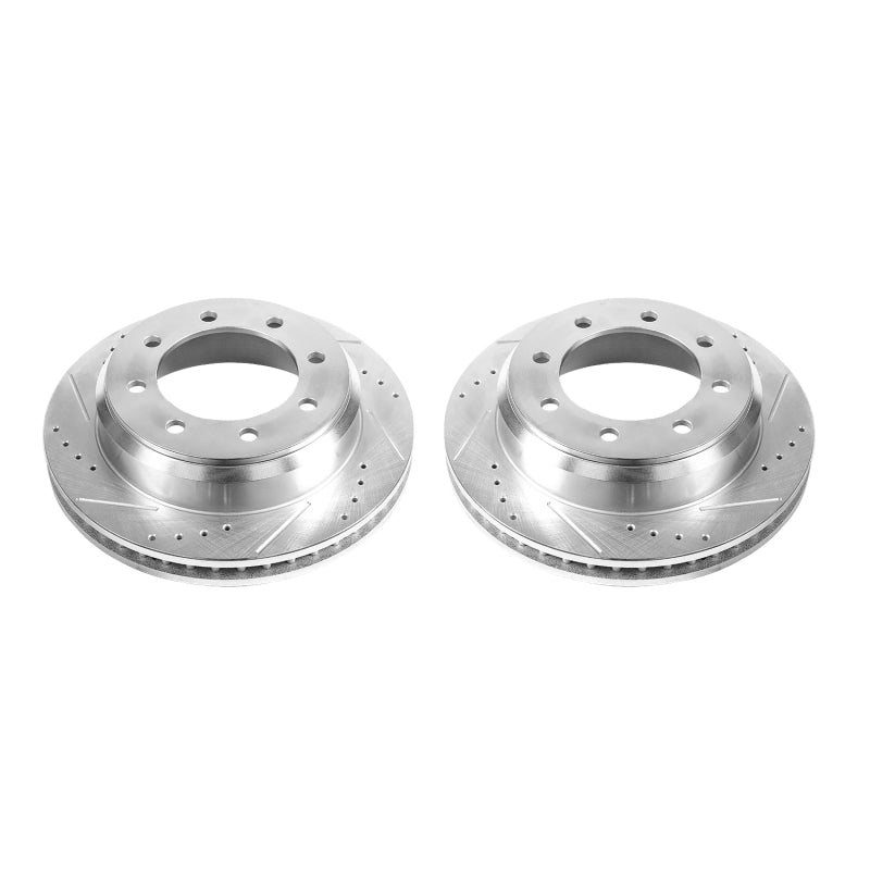 Power Stop 08-14 Ford E-150 Rear Evolution Drilled & Slotted Rotors - Pair PowerStop