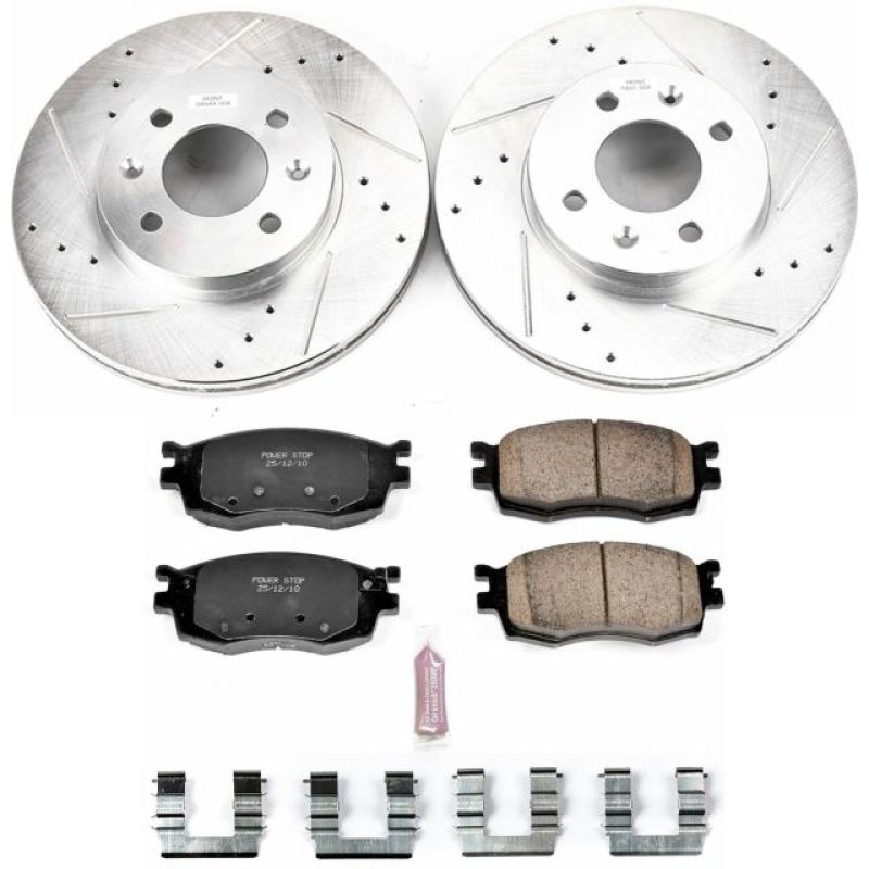 Power Stop 06-11 Hyundai Accent Front Z23 Evolution Sport Brake Kit PowerStop