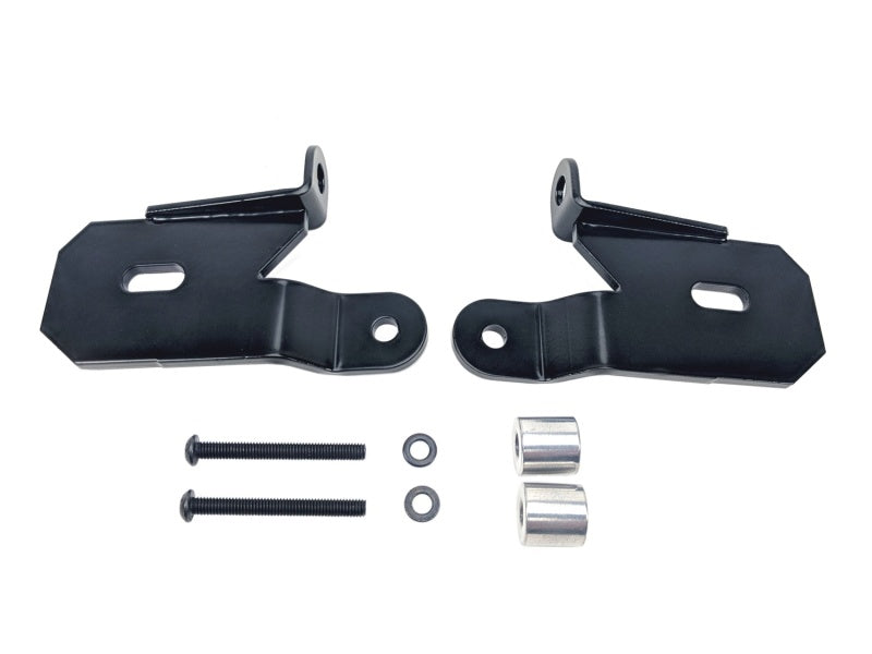KC HiLiTES 18-19 Jeep Wrangler JL A-Pillar Light Mount Bracket Set (Pair) - Black KC HiLiTES