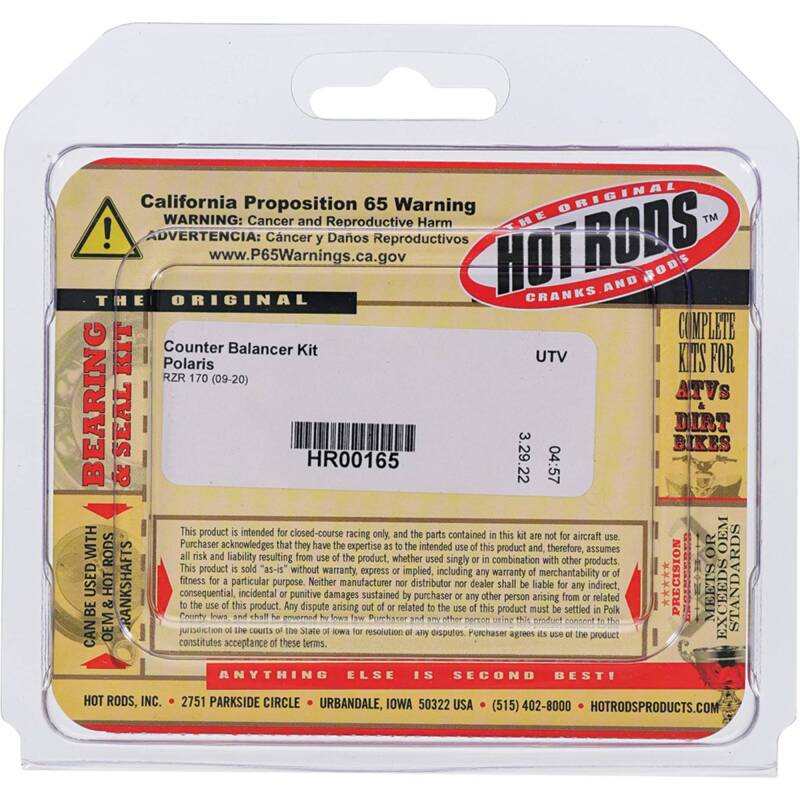 Hot Rods Counter Balancer Kit for 2009-2020 Polaris RZR 170 - HR00165
