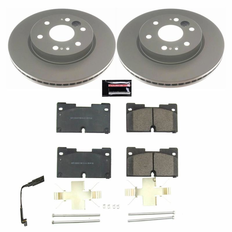 Power Stop 2019 Chevrolet Silverado 1500 Front Z17 Evolution Geomet Coated Brake Kit PowerStop