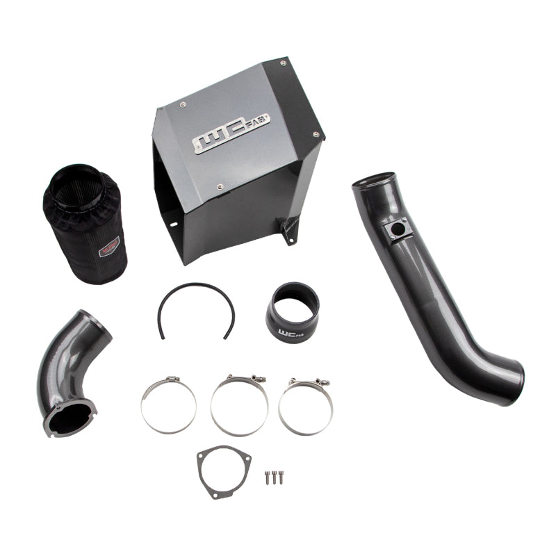 Wehrli 2001-2004 LB7 Duramax 4in Intake Kit with Air Box Stage 2 Gloss Black - WCF100300-GB