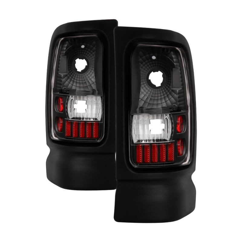 Xtune Dodge Ram 1500/2500/3500 94-01 Euro Style Tail Lights Black ALT-ON-DRAM94-BK SPYDER