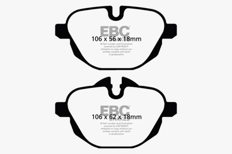 EBC BlueStuff Rear Brake Pads - DP52047NDX EBC