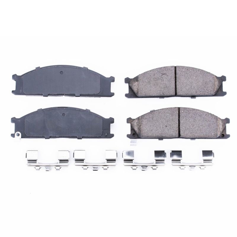 Power Stop 86-94 Nissan D21 Front Z17 Evolution Ceramic Brake Pads w/Hardware PowerStop