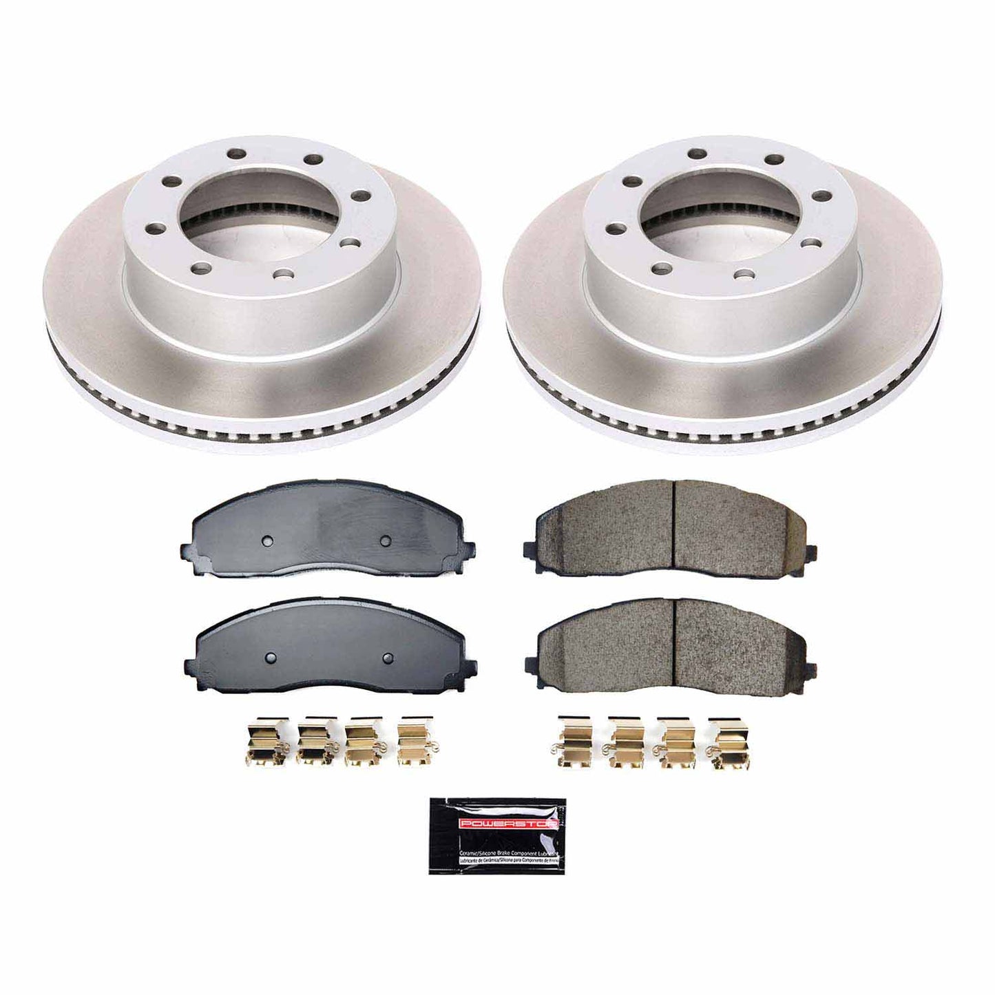 Power Stop 23-24 Ford F-350 Super Duty Front Semi-Coated Rotor Kit