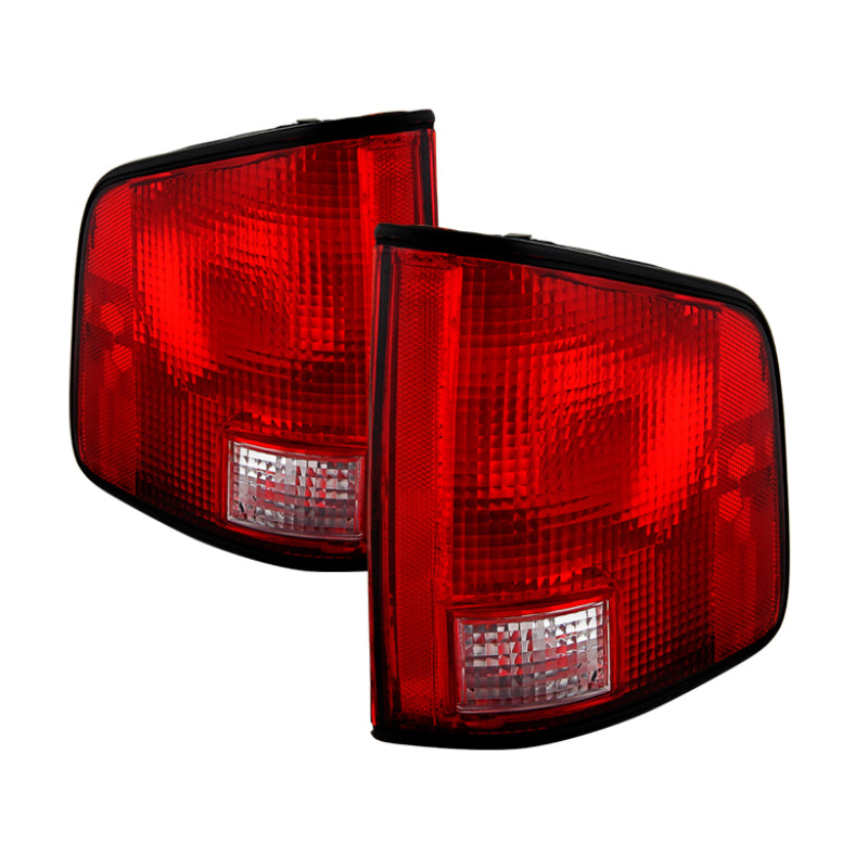 Xtune Chevy S10 94-04 w/ Black Edge OE Style Tail Lights OEM ALT-JH-CS1094-OE-RC SPYDER