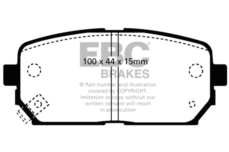 EBC YellowStuff Rear Brake Pads - DP41810R EBC