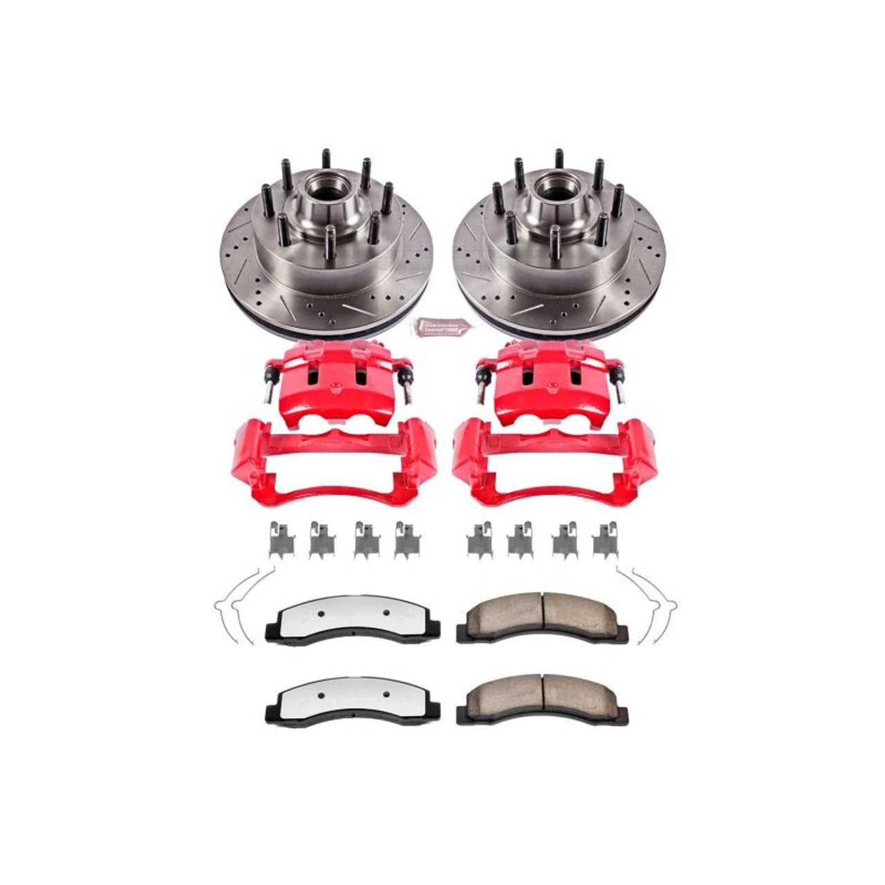 Power Stop 03-05 Ford Excursion Front & Rear Z17 Coated Brake Kit