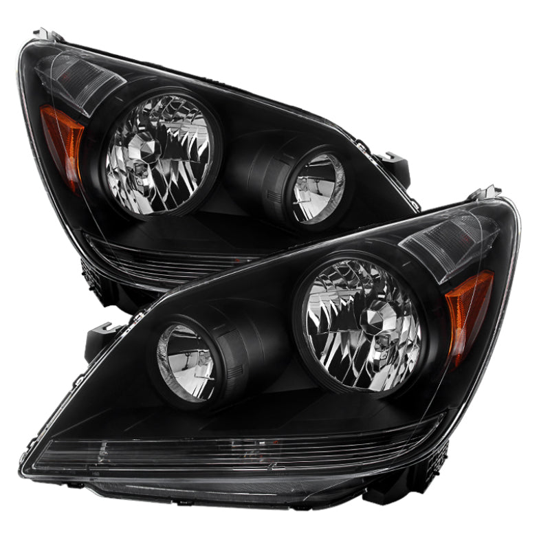 Xtunehonda Odyssey 05-07 Crystal Headlights Black HD-JH-HODY05-AM-BK SPYDER