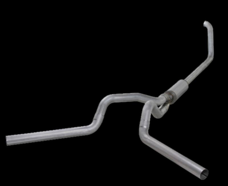 Diamond Eye Performance Turbo-Back Exhaust, 4-Inch Aluminized Steel, 2000-2003 Ford F-250/F-350 - K4321A-4