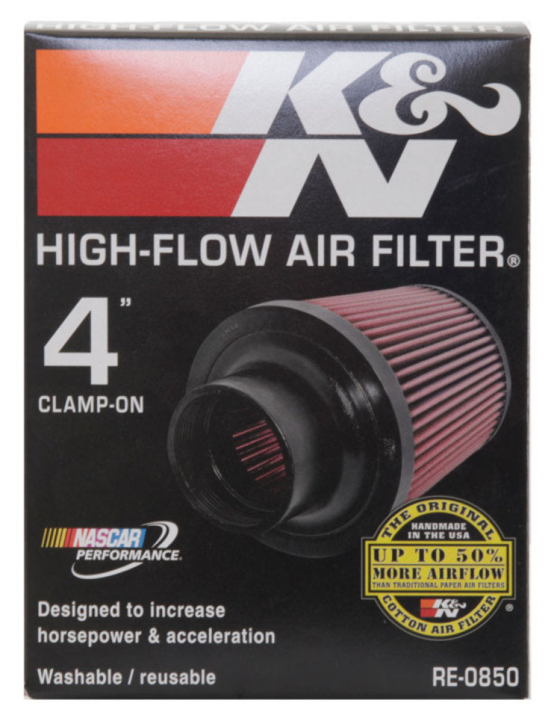 K&N Universal Air Filter (4in. Flange / 6in. Base OD / 4-5/8in. Top OD / 6in. Height) K&N Engineering