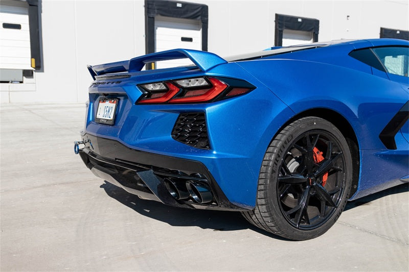 Corsa 2020 Corvette C8 3in Valved Cat-Back 4.5in Pol Quad Tips - Fits Factory Perf Exhaust w/ AFM CORSA Performance