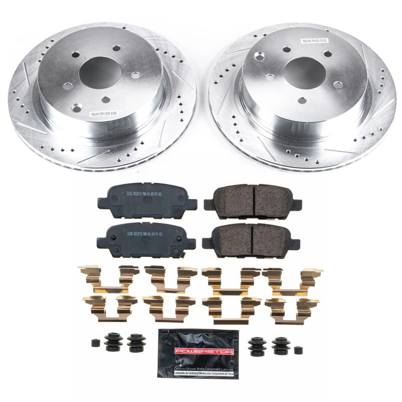 Power Stop 2009 Infiniti FX35 Rear Z23 Evolution Brake Kit PowerStop
