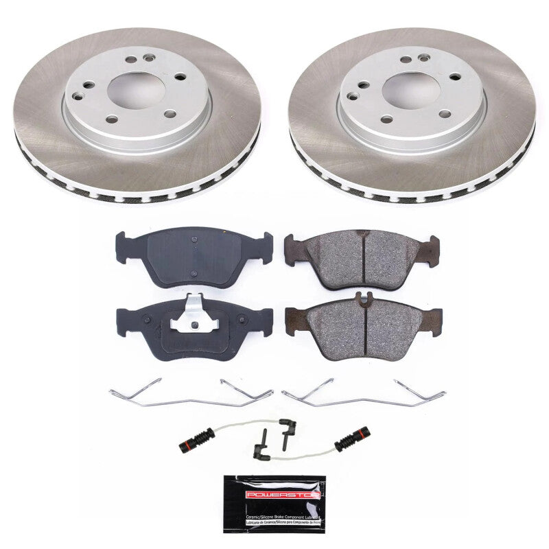 Power Stop 98-04 Mercedes-Benz SLK230 Front Semi-Coated Rotor Kit PowerStop