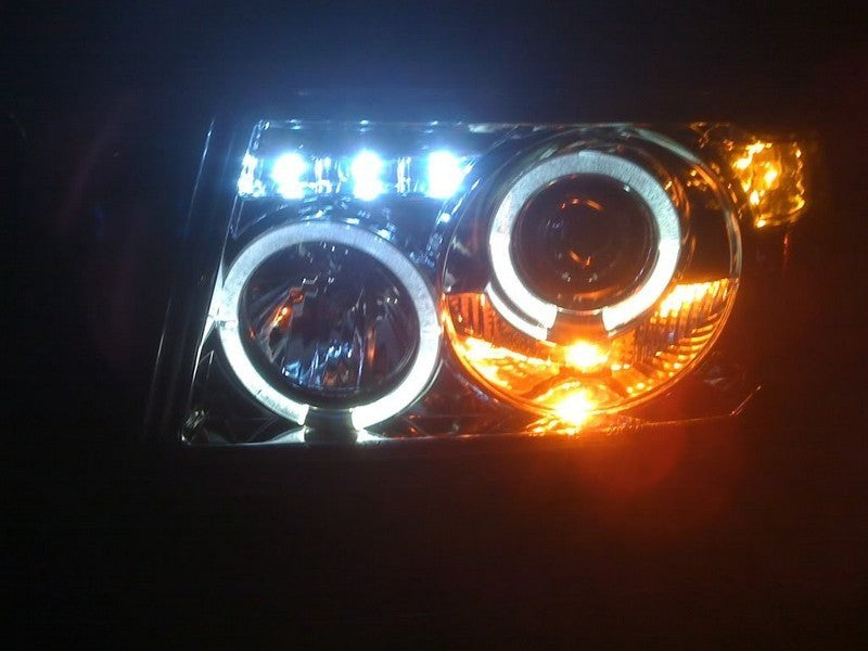 Spyder Ford Ranger 01-11 1PC Projector Headlights LED Halo LED Blk PRO-YD-FR01-1PC-HL-BK SPYDER