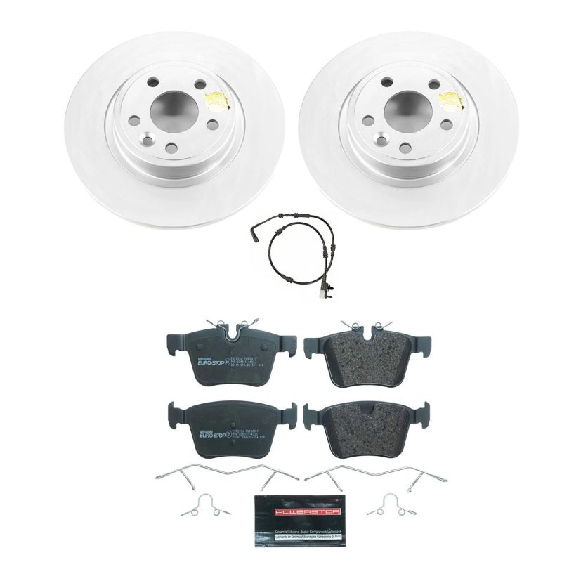 Power Stop 18-19 Jaguar E-Pace Rear Euro-Stop Brake Kit PowerStop