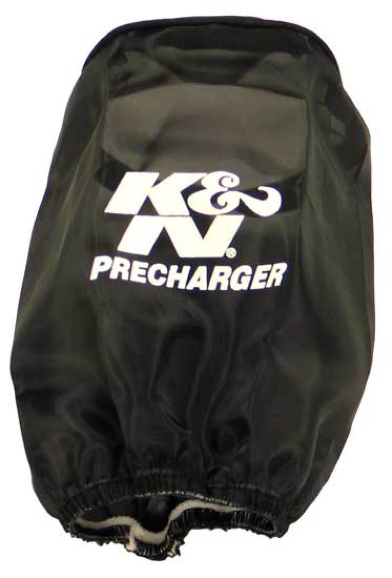 K&N PreCharger Air Filter Wrap Round Straight Black 4in ID x 6in H