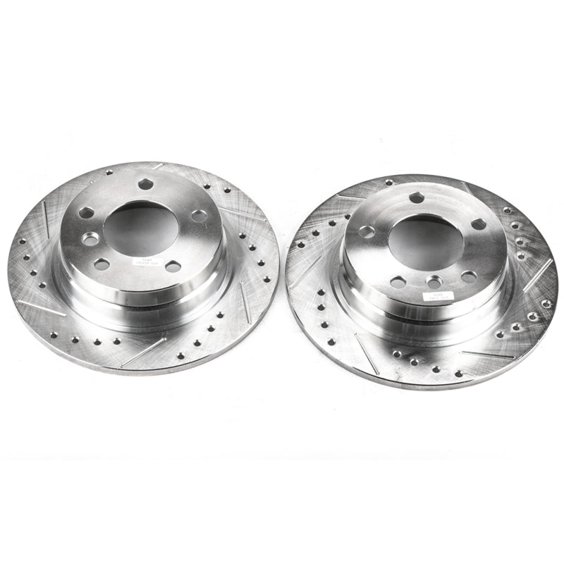 Power Stop 92-98 BMW 318i Rear Evolution Drilled & Slotted Rotors - Pair PowerStop