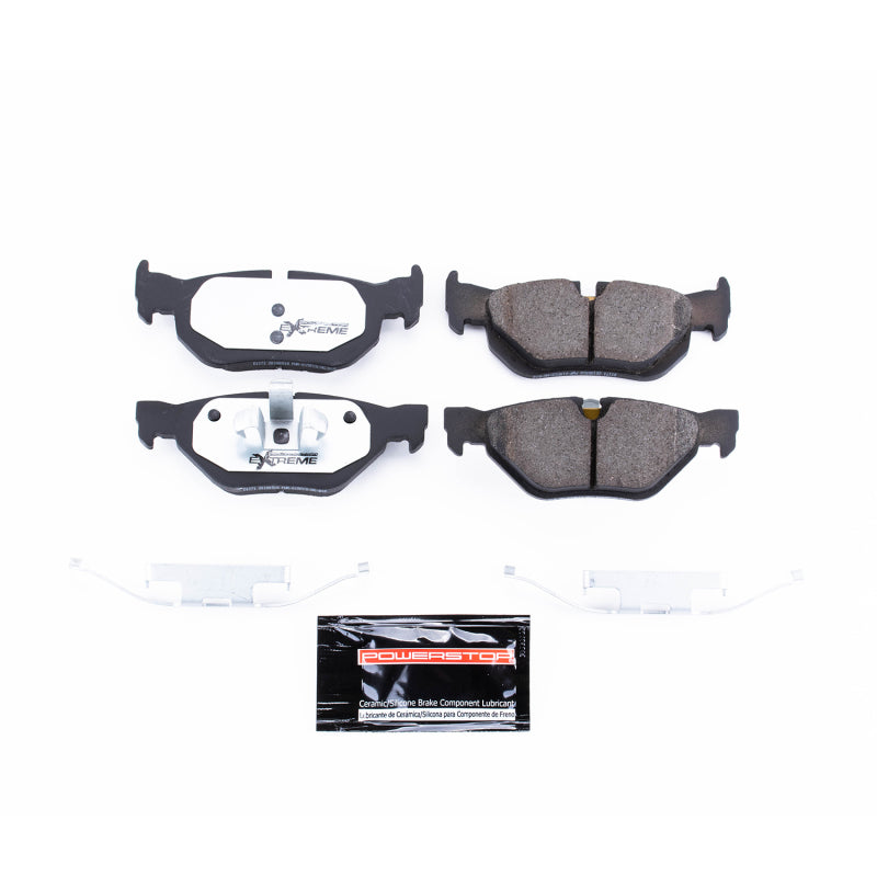 Power Stop 07-09 BMW 323i Rear Z26 Extreme Street Brake Pads w/Hardware PowerStop