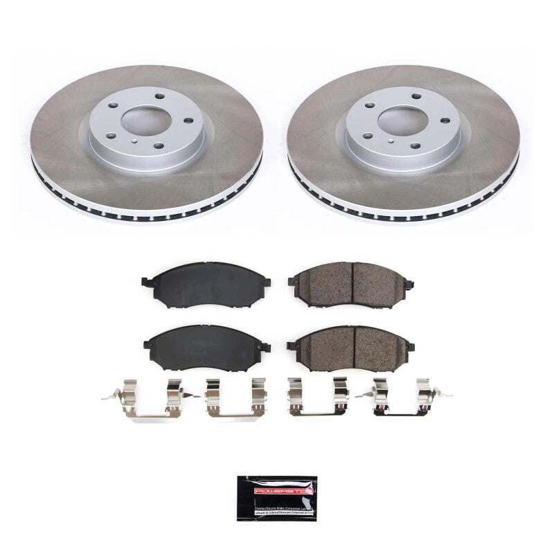 Power Stop 09-19 Nissan 370Z Front Semi-Coated Rotor Kit PowerStop