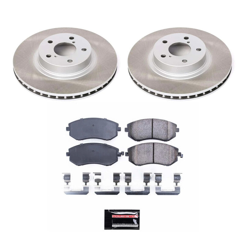 Power Stop 02-04 Subaru Legacy Front Semi-Coated Rotor Kit PowerStop