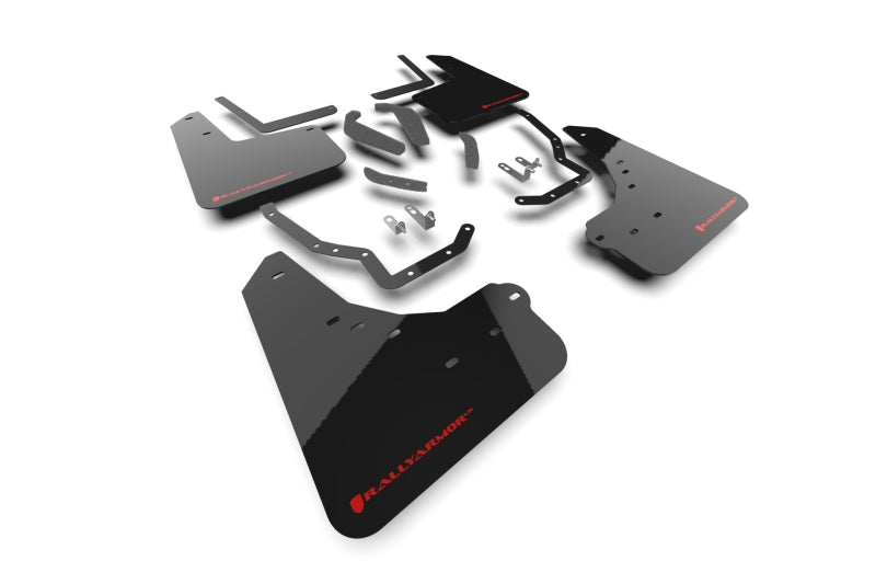 Rally Armor 2025+ Toyota 4Runner Black UR Mud Flap w/ Red Logo