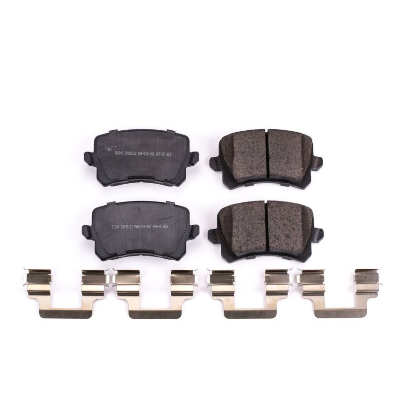 Power Stop 2015 Audi Q3 Rear Z17 Evolution Ceramic Brake Pads w/Hardware PowerStop