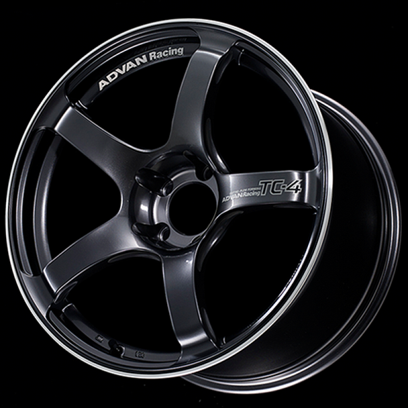 ADVAN Racing TC-4 18x7.5 +48 5x112 Wheel - Gunmetallic & Ring - YAD8F48MGMR